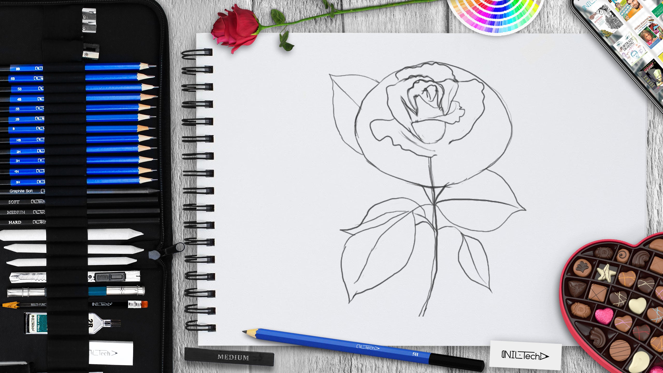 How to Draw a Rose Step by Step | Skip To My Lou